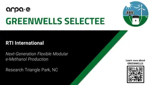 Greenwells Selectee RTI International Next-Generation Flexible Modular e-Methanol Production Research Triangle Park NC ARPA 