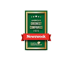 Logo for Newsweek America's Greenest Companies 2025 Award