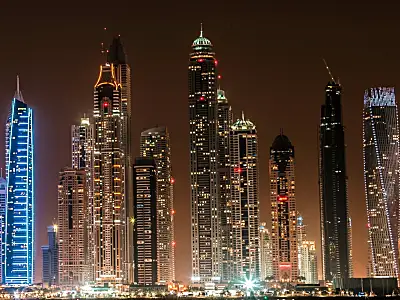 The skyline of Dubai