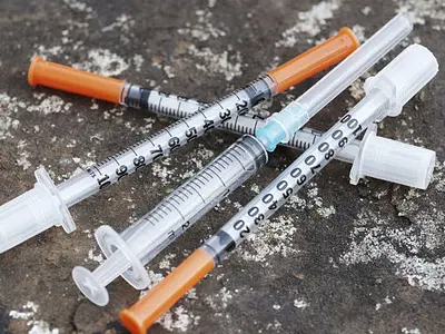 assortment of syringes