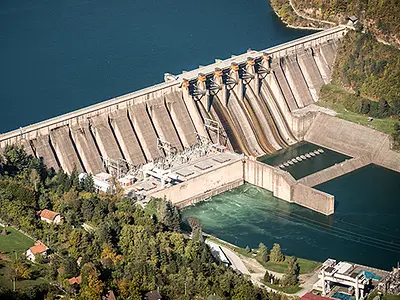 A hydropower dam