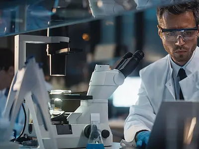 Male scientist in a labratory