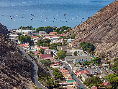 Jamestown, the capital of St. Helena, one of the world's most remote inhabited islands.