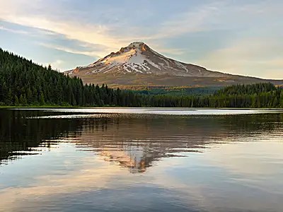 Mount Hood at Trillium Lake Reflection