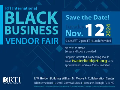 Flyer for the Black-owned business fair