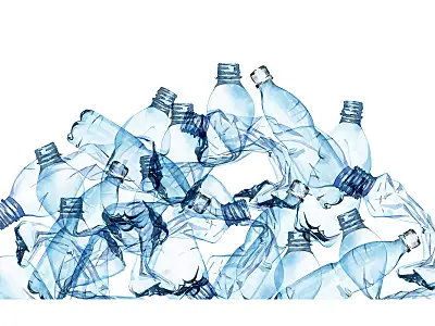 Plastic water bottles