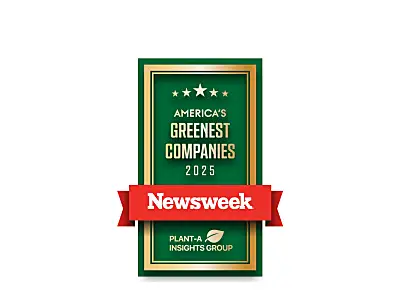 Logo for Newsweek America's Greenest Companies 2025 Award