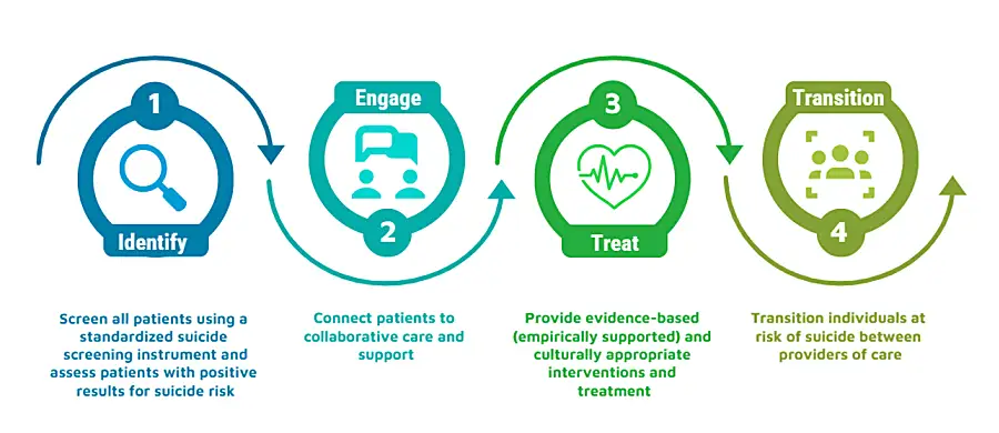 Figure 2: Clinical Care Pathway to Suicide Care