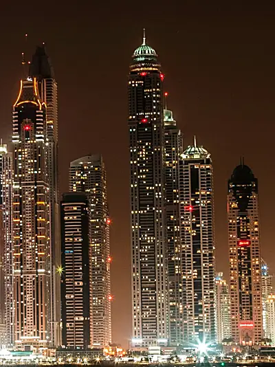 The skyline of Dubai