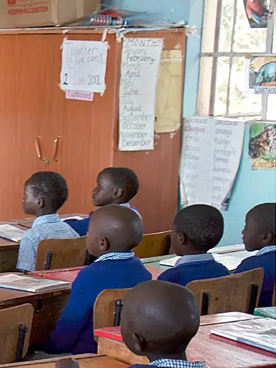 teacher in Nakuru schoolroom