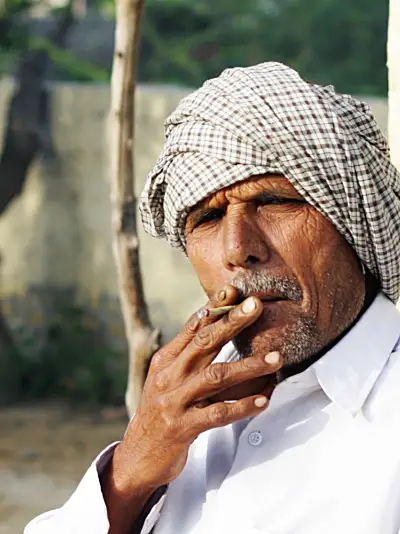 A man smoking