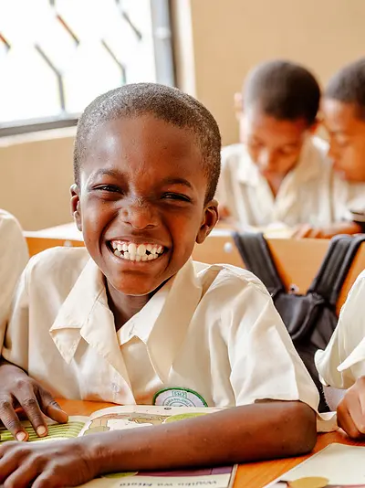 Student Smiling Tanzania USAID Jifunze Uelewe