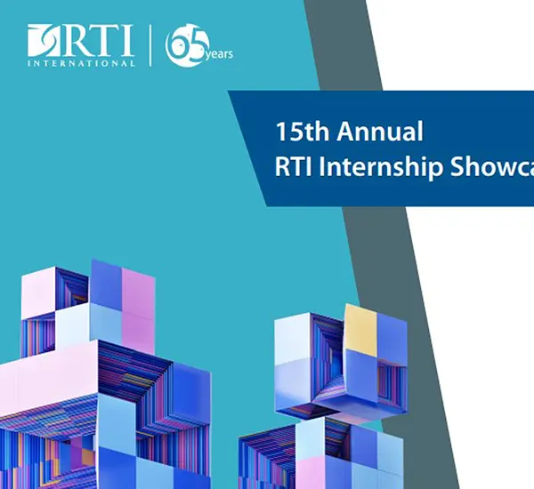 Cover image from the 2023 RTI Internship Showcase program booklet