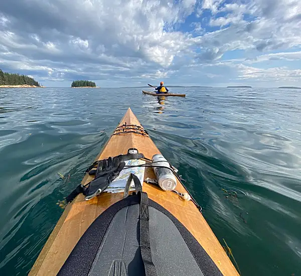 Kayak in the ocean