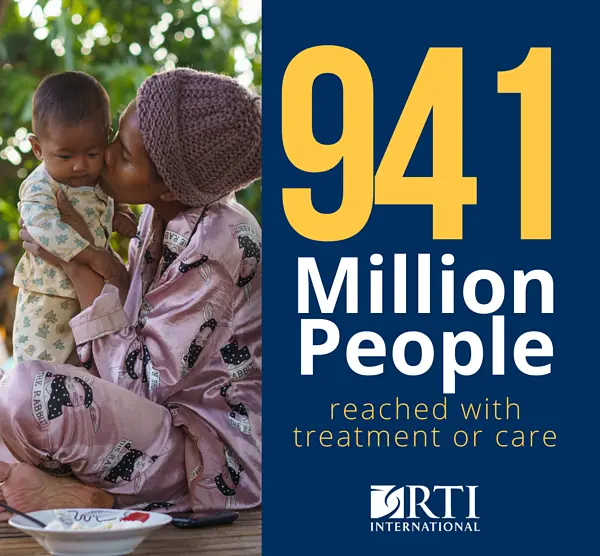 941 million people reached with treatment or case