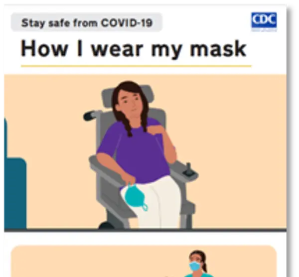 Graphic shows how to wear a mask to prevent COVID-19
