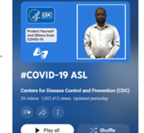 Our video series aimed at ASL users explains CDC guidelines on COVID-19