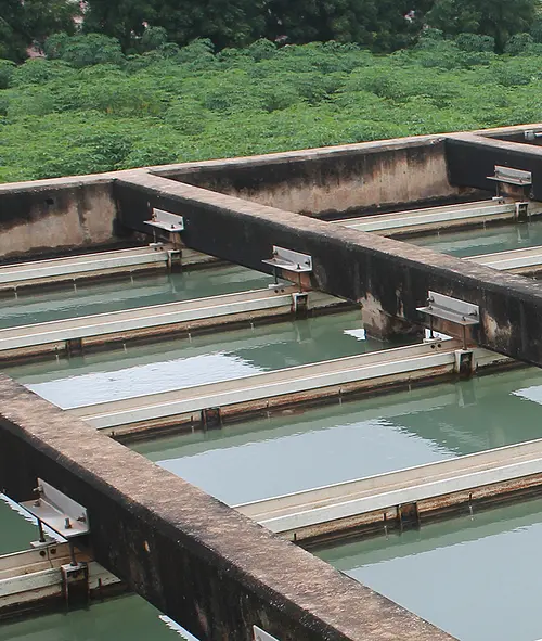 A water treatment facility in Nigeria.