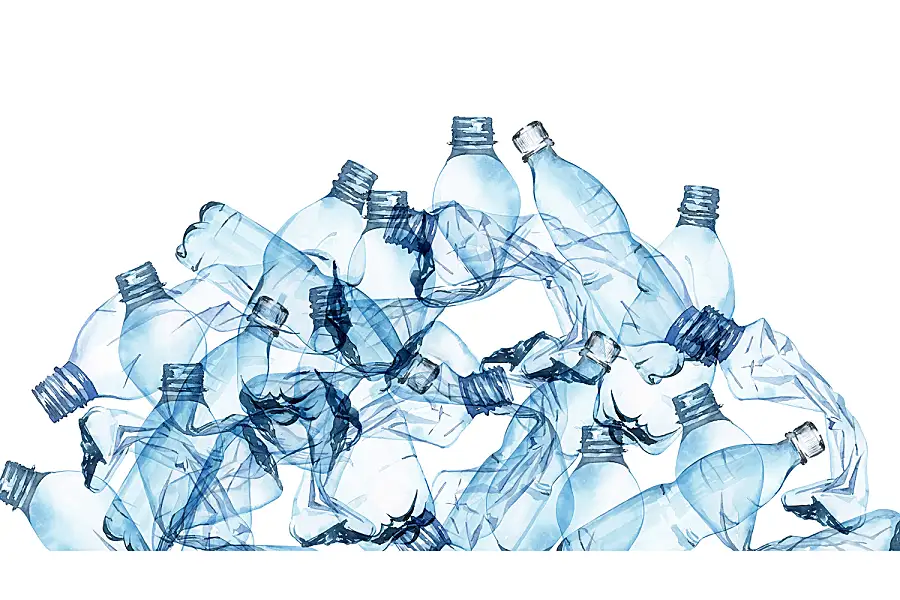 Plastic water bottles