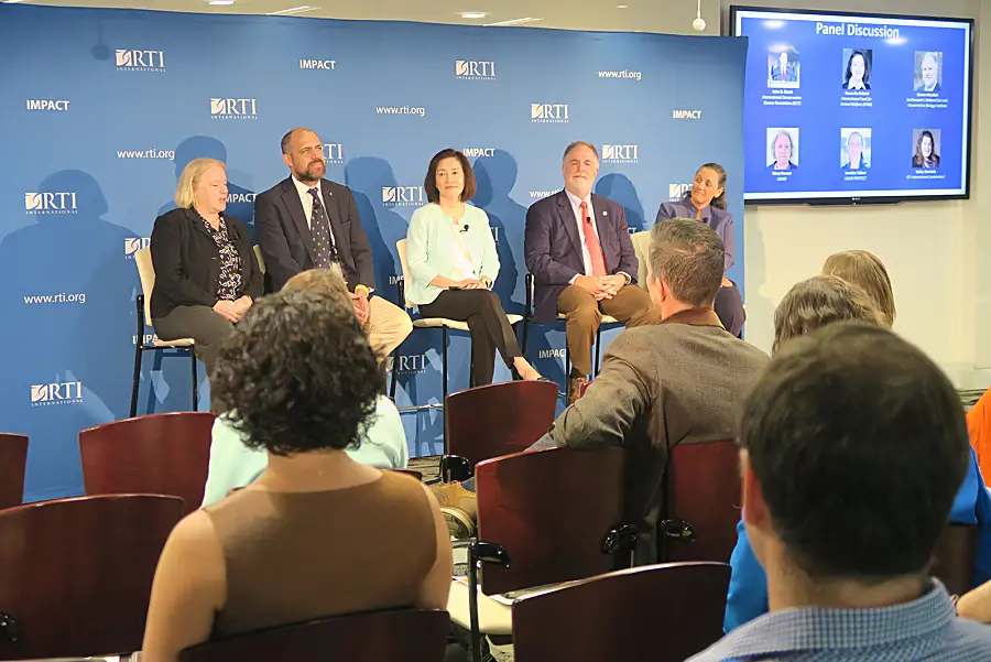 An RTI-hosted panel discussion on engaging the private sector in conservation work.