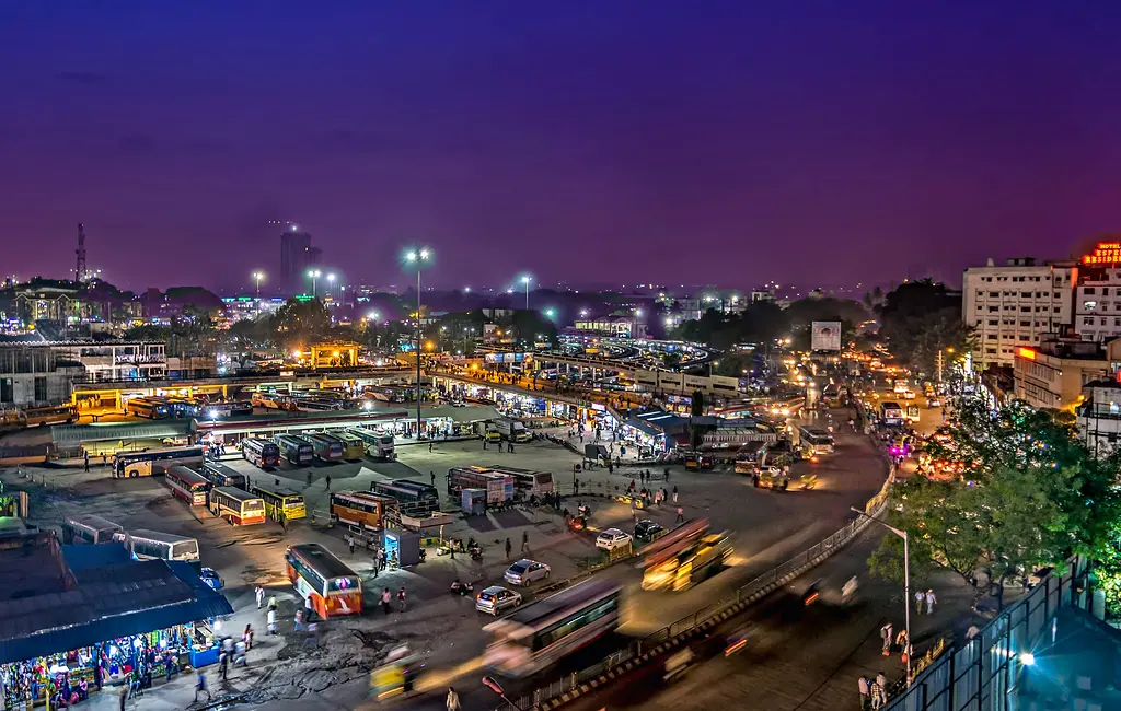 India Bangalore night bus terminal