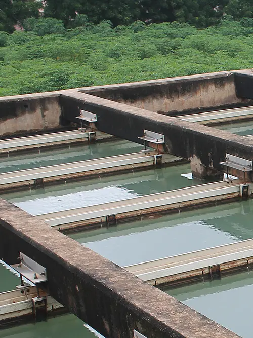 A water treatment facility in Nigeria.