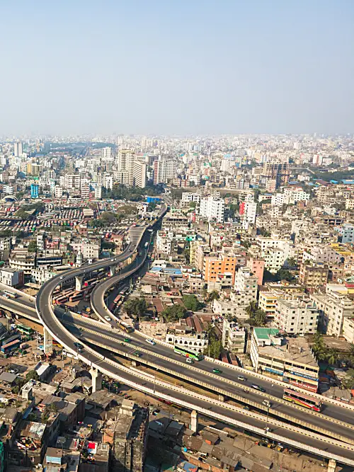 Aerial View Dhaka, Bangladesh