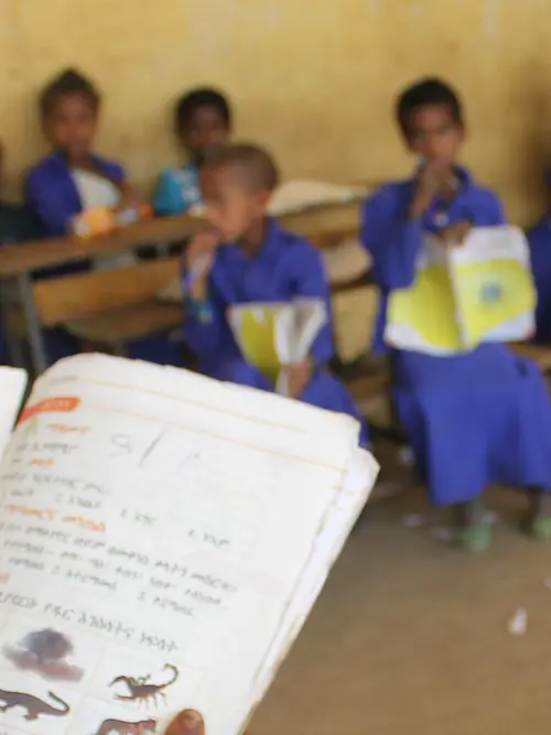 Ethiopia child reading