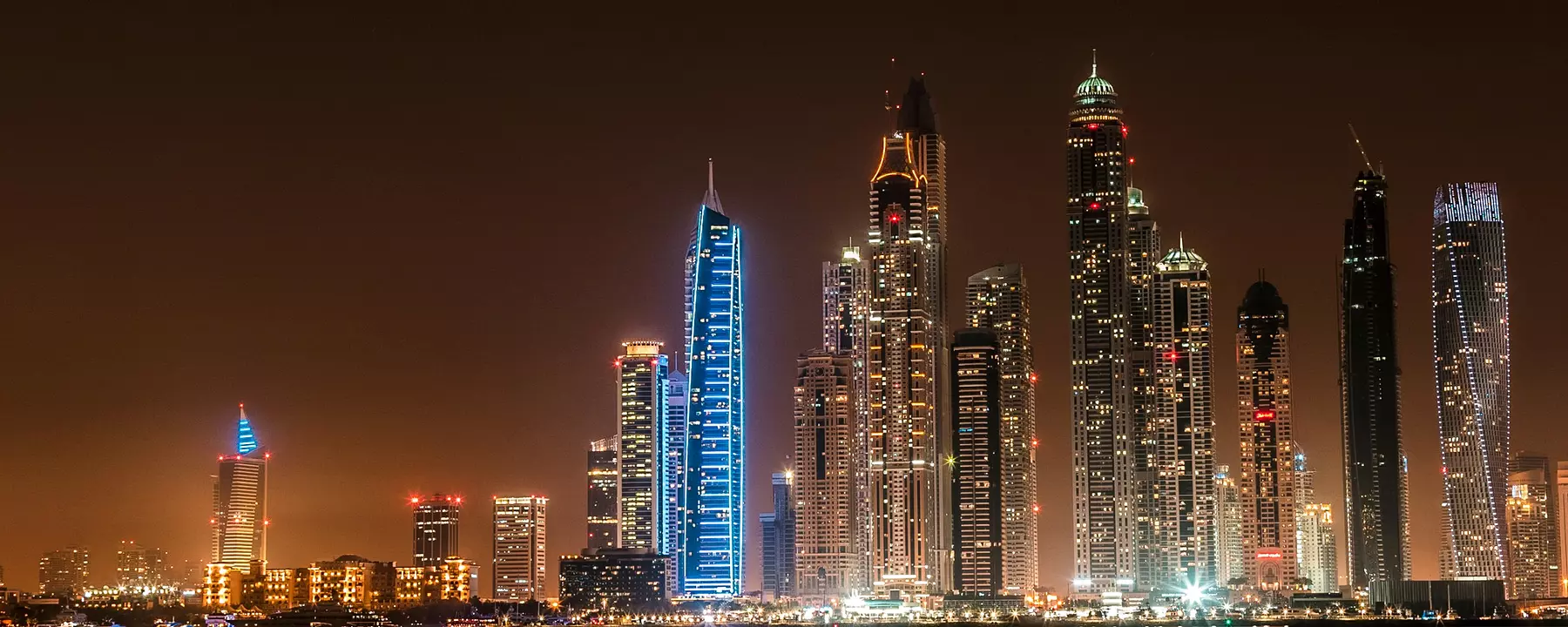 The skyline of Dubai