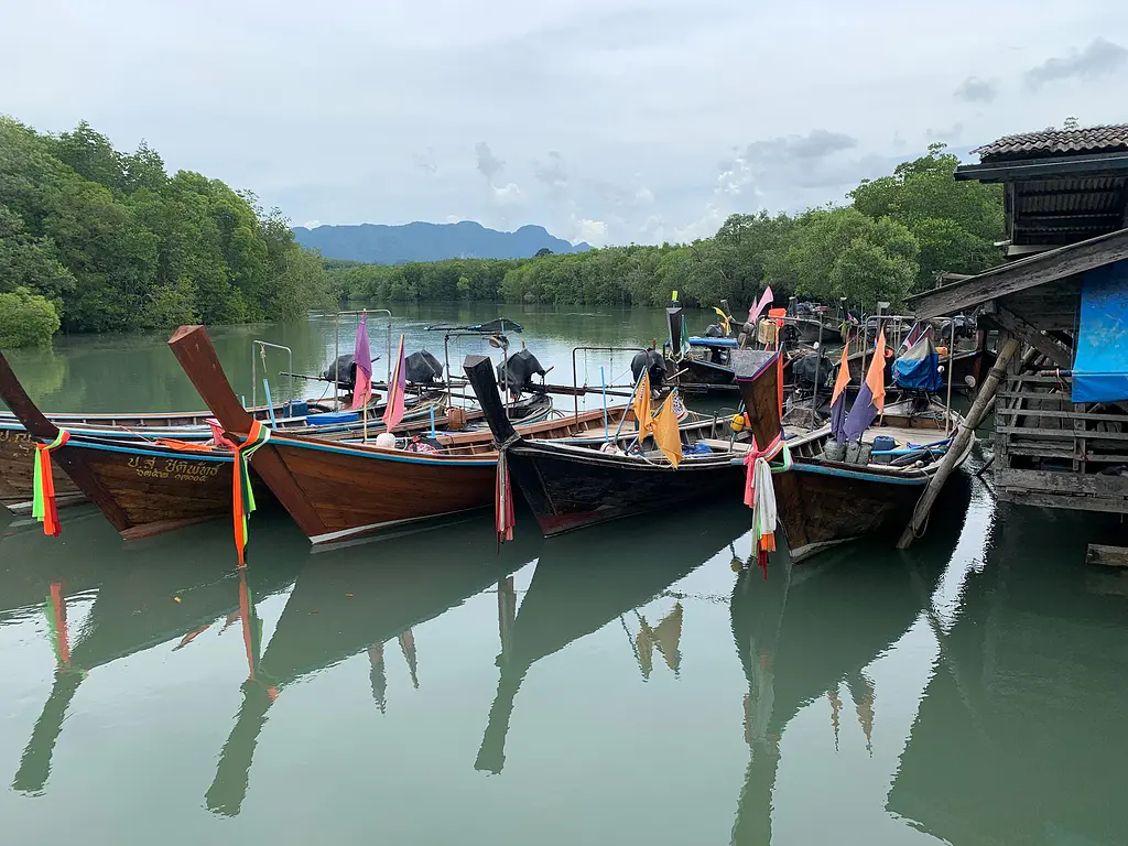 fishing boats in Bain Nang Nang Thailand