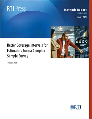 Cover image for publication: Better coverage intervals for estimators from a complex sample survey