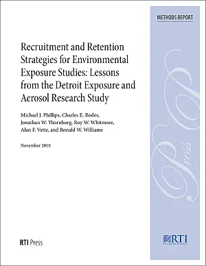 Cover image for publication: Recruitment and retention strategies for environmental exposure studies: Lessons from the Detroit Exposure and Aerosol Research Study