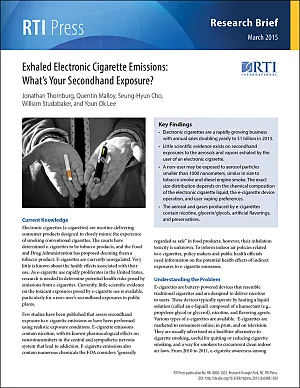 Exhaled electronic cigarette emissions: What’s your secondhand exposure?