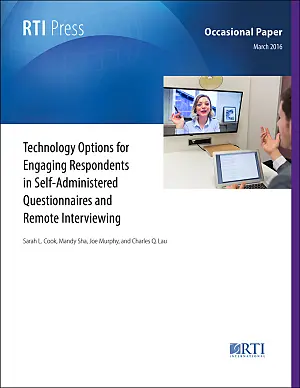 Technology options for engaging respondents in self-administered questionnaires and remote interviewing