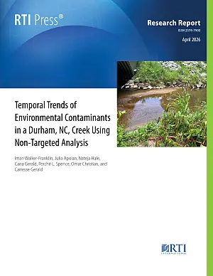 Temporal trends of environmental contaminants in a Durham, NC, creek using non-targeted analysis