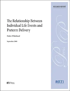 Cover image for publication: The relationship between individual life events and preterm delivery