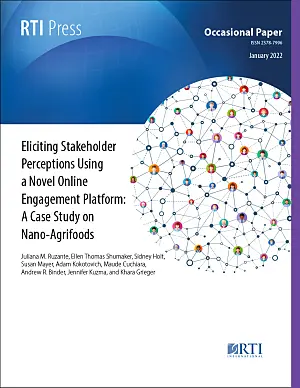 Cover image for publication: Eliciting stakeholder perceptions using a novel online engagement platform: A case study on nano-agrifoods