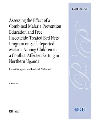 Cover image for publication: Assessing the effect of a combined malaria prevention education and free insecticide-treated bed nets program on self-reported malaria among children in a conflict-affected setting in Northern Uganda