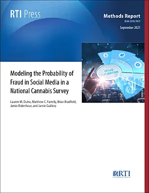 Modeling the probability of fraud in social media in a national cannabis survey