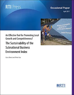 Cover image for publication: An effective tool for promoting local growth and competitiveness?: The sustainability of the Subnational Business Environment Index