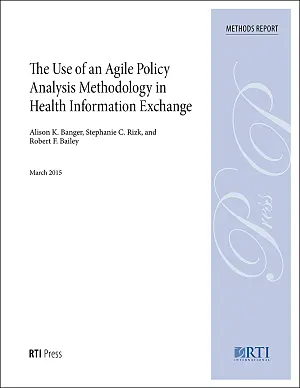 Cover image for publication: The use of an agile policy analysis methodology in health information exchange