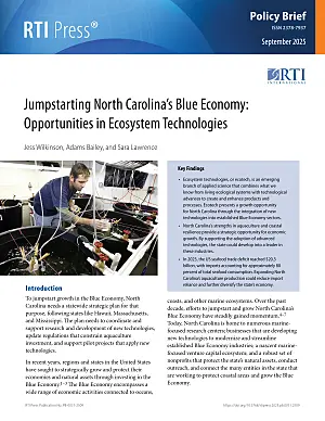 Jumpstarting North Carolina’s blue economy: Opportunities in ecosystem technologies