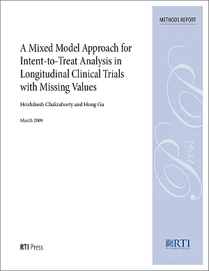 A mixed model approach for intent-to-treat analysis in longitudinal clinical trials with missing values