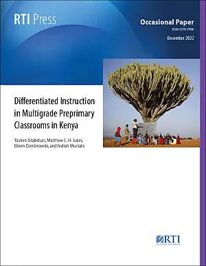 Cover image for publication: Differentiated instruction in multigrade preprimary classrooms in Kenya