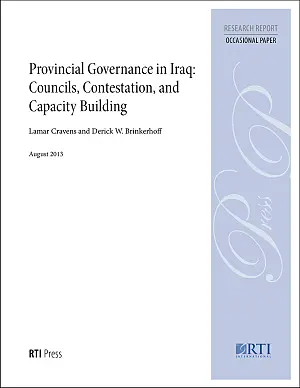 Cover image for publication: Provincial governance in Iraq: Councils, contestation, and capacity building