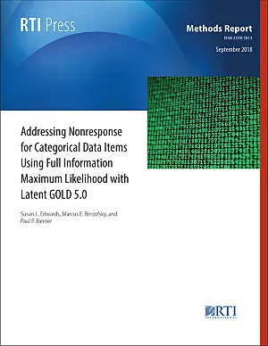 Addressing nonresponse for categorical data items using full information maximum likelihood with Latent GOLD 5.0