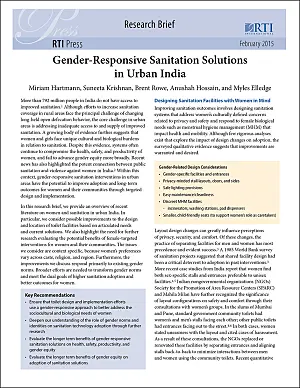 Gender-responsive sanitation solutions in urban India