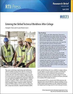 Cover image for publication: Entering the skilled technical workforce after college