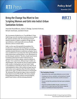 Bring the change you want to see: Scripting women and girls into India’s urban sanitation actions