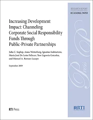 Cover image for publication: Increasing development impact: Channeling corporate social responsibility funds through public-private partnerships